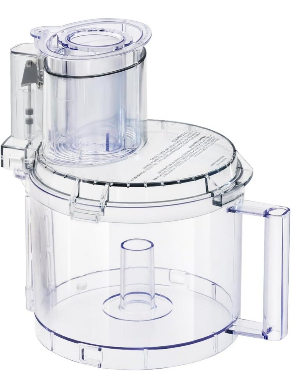 4-Piece Food Processor Work Bowl Assembly Kit with Pushers & Bowl Cover - Fits
